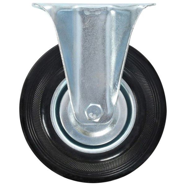 Berkfield 8 pcs Fixed Casters 125 mm