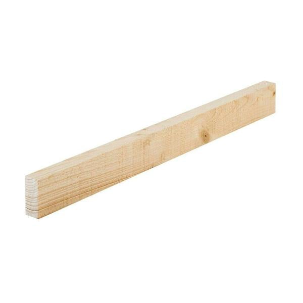 Snowdon Timber Rough Sawn Softwood Timber (T) 32mm (W) 38mm (L) 2.4m - Pack of 4