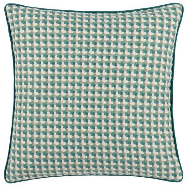 Furn Marttel Jacquard Geometric Cushion Cover - Teal - 