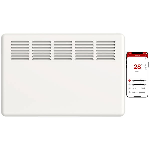 MYLEK Panel Heater 1.5KW Eco Smart WiFi App Radiator Electric Low Energy with Timer and Thermostat