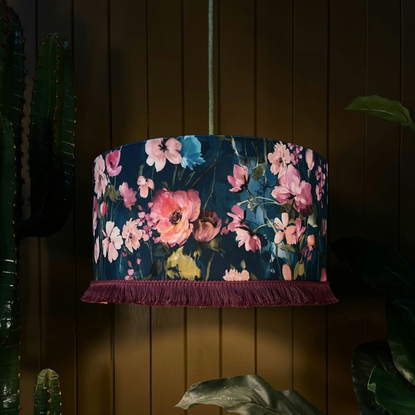 love frankie Woodstock Lampshade kingfisher