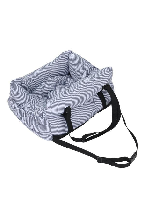 Living and Home Stripe Travel Pet Bed with Pockets