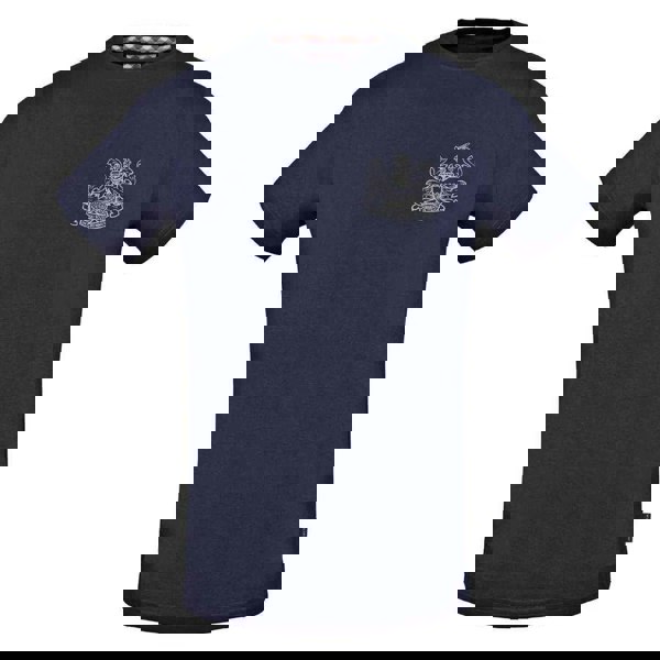 Aquascutum Mens Aldis Stitched Logo T-Shirt - Navy Blue