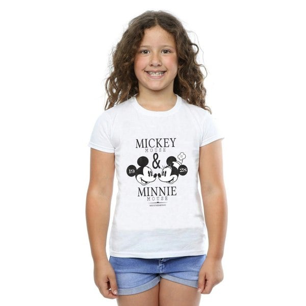 Disney Girls Crush Mondays Mickey & Minnie Mouse Cotton T-Shirt - White