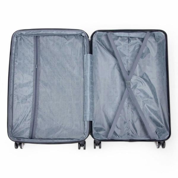 Snowball Strong Expandable Hard Shell 8 Wheel Suitcase Set Print Luggage Cabin Travel Bag