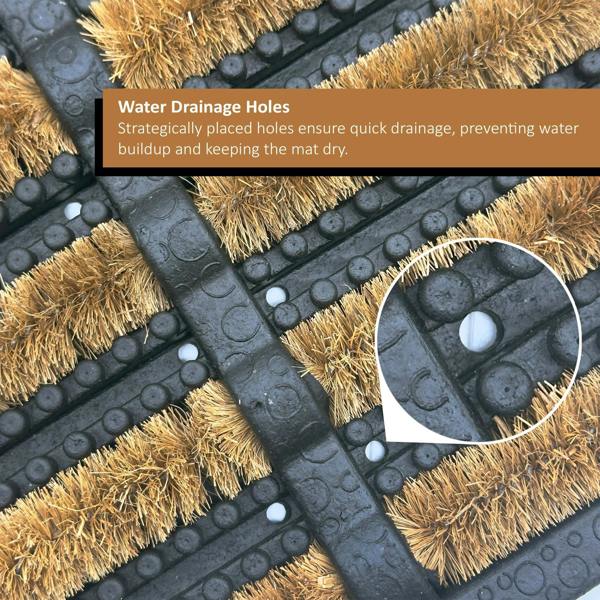 Nicoman Rubber and Coir Scraper Door Mat