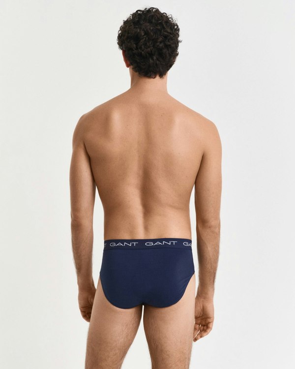 GANT 3-Pack Mens Logo Waistband Briefs - 410 Marine