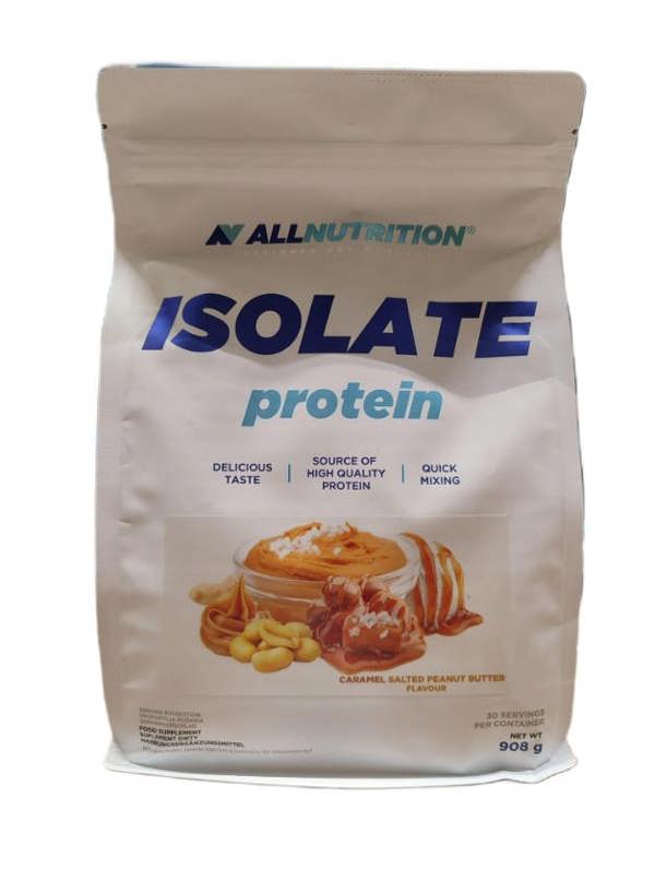 Allnutrition Isolate Protein, Caramel Salted Peanut Butter - 908g
