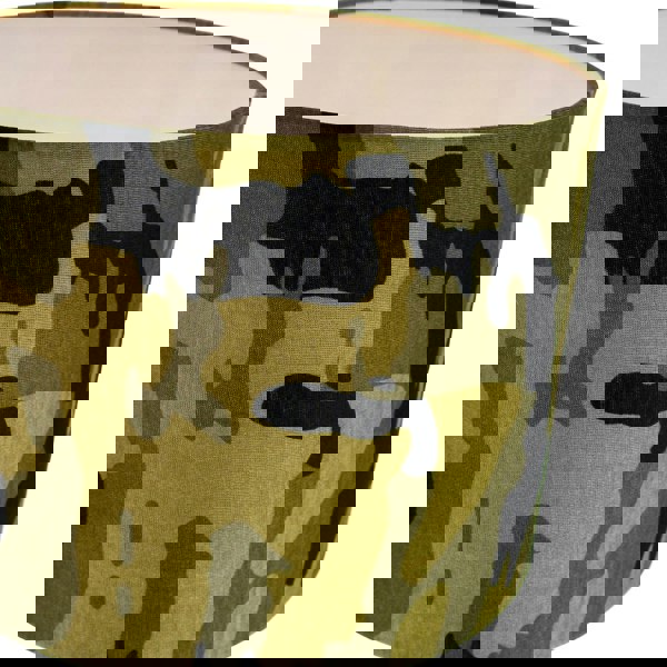 Stylish Green and Black Army Camouflage Drum 10" Lampshade for Table or Pendant Image 3