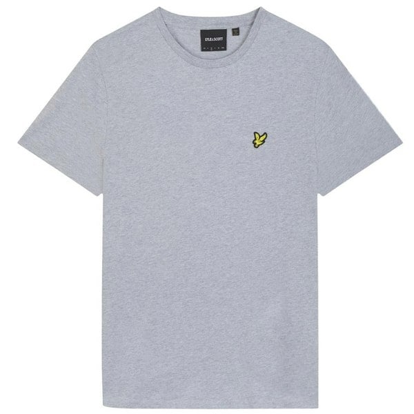 Lyle & Scott Branded Chest Logo T-Shirt - Light Grey Marl