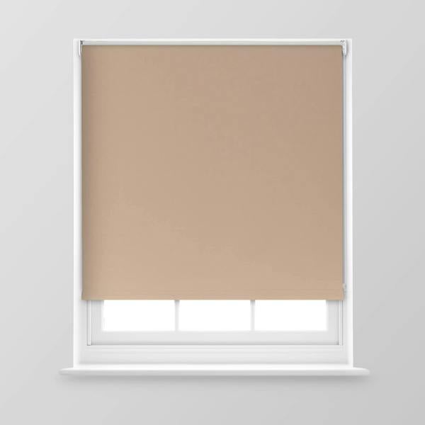 A.Unique Home Trimmable Blackout Roller Blind - 3FT - MOCHA - 90cm(W) x 170cm(L)