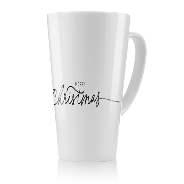 Benjamin Tate Design Merry Christmas Hand Drawn Lettering Dining Latte Mug