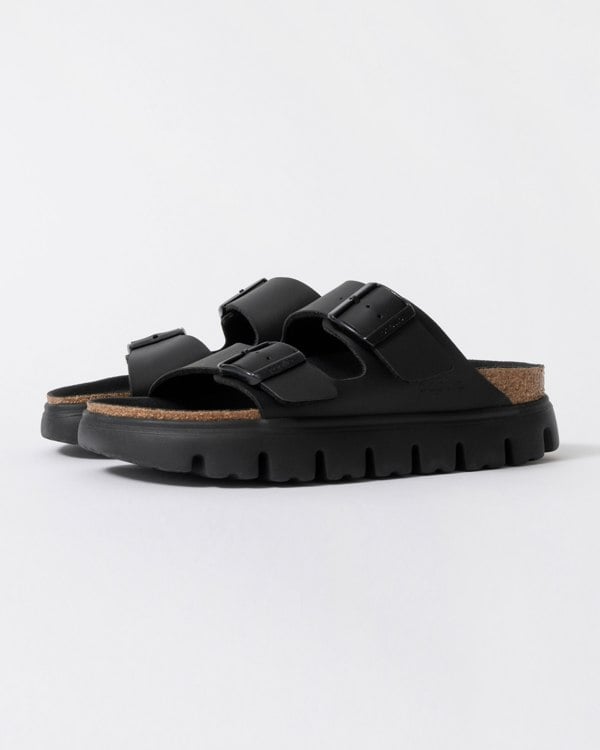 Birkenstock Papillio Arizona Chunky Womens Birko-Flor Sandals - Black/Black - CHO - Designer Womens Sandals