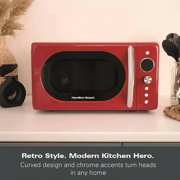 Hamilton Beach 20L Retro Red Microwave - Hamilton Beach UK