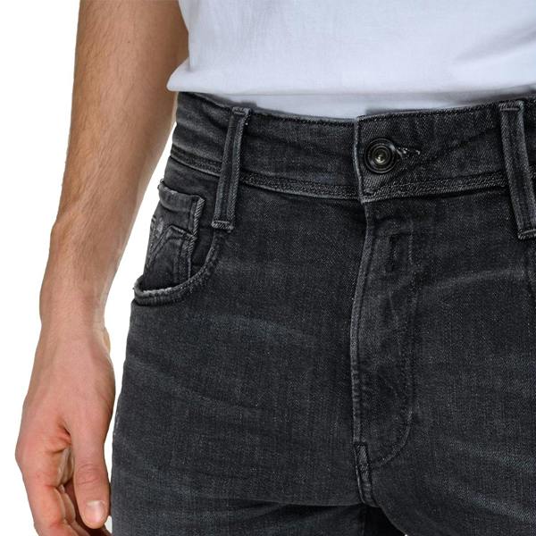 Replay Anbass Slim Fit Jeans - Aged Eco 5 Year Dark Grey