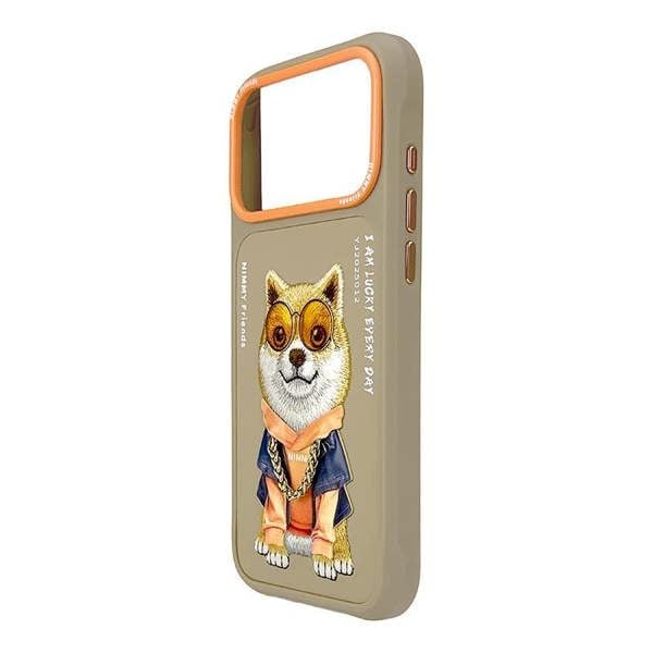 Nimmy Friends Nimmy Glasses Cool Dog Case with MagSafe for iPhone 17 Pro Max 6.9" Brown Orange - N-YJ-IP17-PRO-MAX-012-A