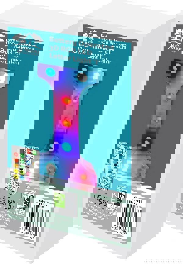 St Helens Battery Operated RGB Letter   With Remote Control Letter I