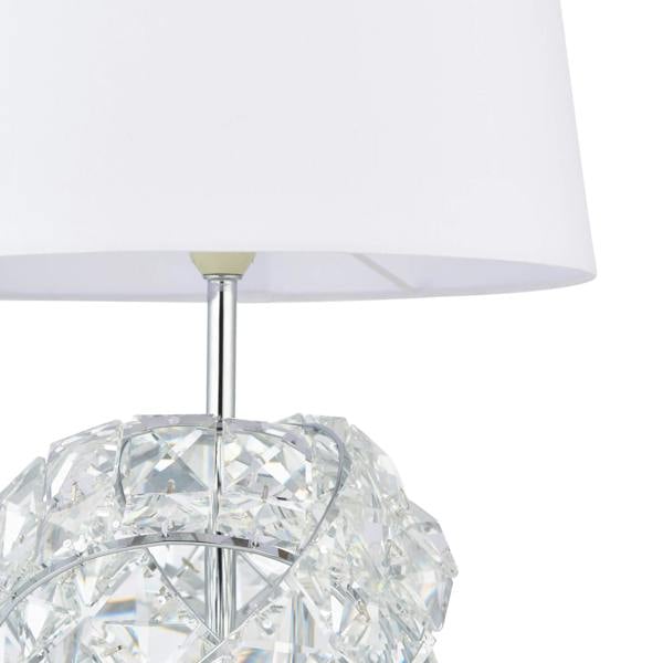 Pagazzi Lighting Monaco Chrome and Glass Table Lamp