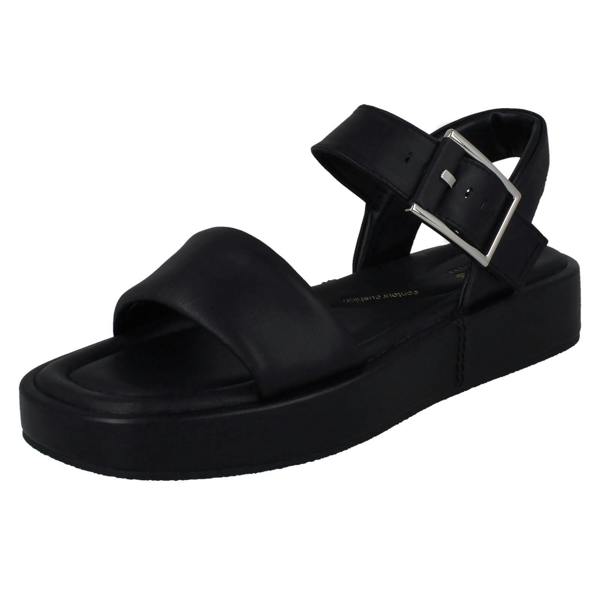 Clarks Ladies Clarks Square Toe Flatform Sandals Alda Strap