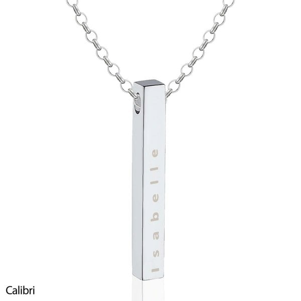 Personalised Bar Necklace - Sterling Silver - MYLEE London