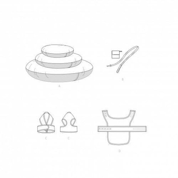 Simplicity Sewing Pattern 9510, Accessories for Pets, A (All Sizes in One Envelope) - Easy