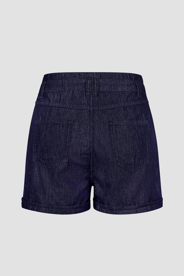 ENORSIA Women's Indigo Denim Shorts