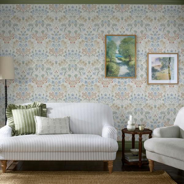 Laura Ashley Cassia Multi Wallpaper