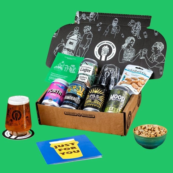 QWERTY Beer Box Craft Lager Beer Gift Hamper