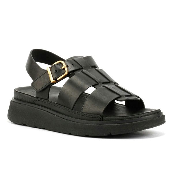 FitFlop GEN-FF Fisherman Leather Women's Sandals - Black
