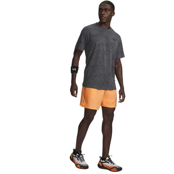 Under Armour Mens Vertical Logo Regular Shorts - Orange - 