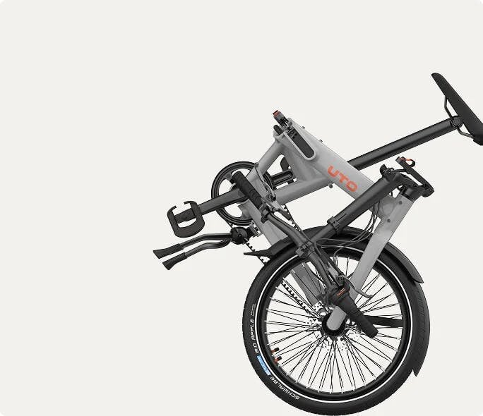 UTO Pro 20 Folding Bike 20" Wheel, 7 Speed - Grey