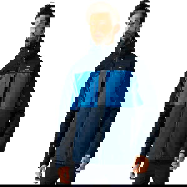 Regatta Mens Maland Insulated Waterproof Jacket - Snorkel Blue/Navy/Moonlight Denim - 