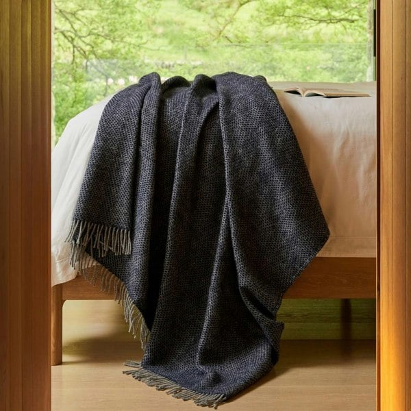 Tweedmill Beehive 100% Wool XL Blanket/Throw Made In The UK