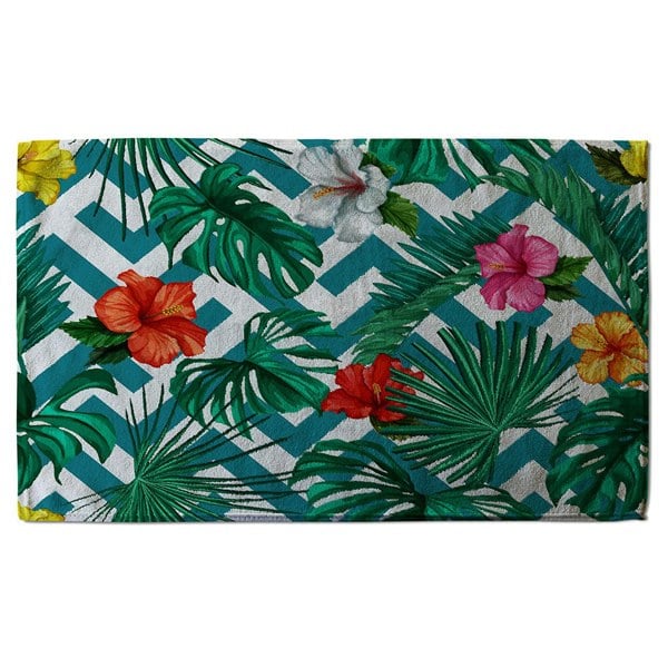 Benjamin Tate Design Tropical Leaves & Geometrics (Bath Towel)