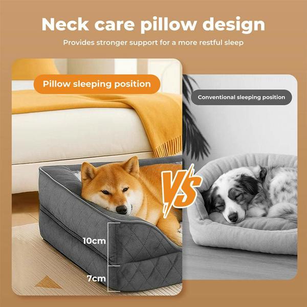 Skylos Orthopedic Pet Bed Dog Memory Foam Cushion Calming Mat Washable Large