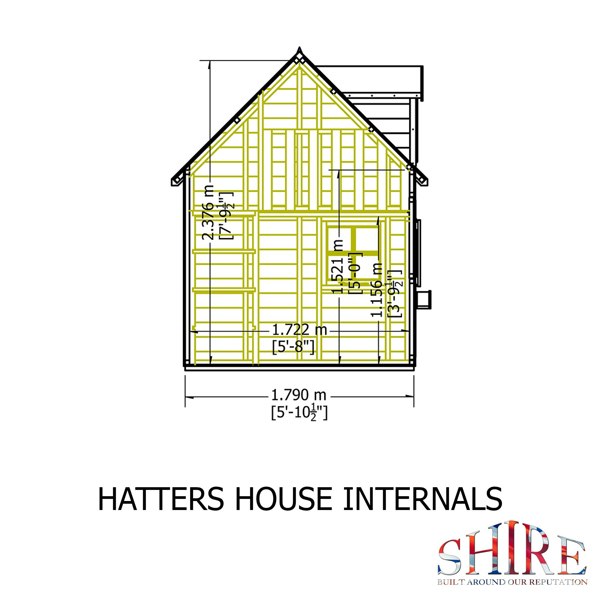 Shire Hatters House 8x6 Children's Playhouse