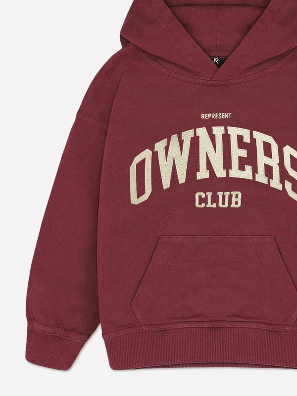 REPRESENT Kids Mini Owners Club Hoodie in Red