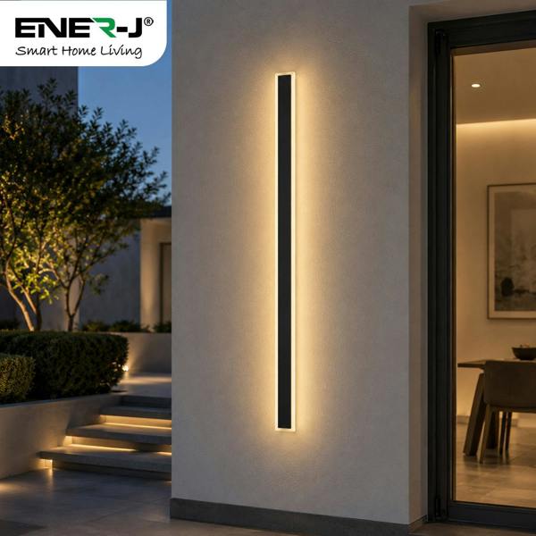 Ener-J 120cm Outdoor LED Wall Light – 24W Warm White (3000K) – IP65