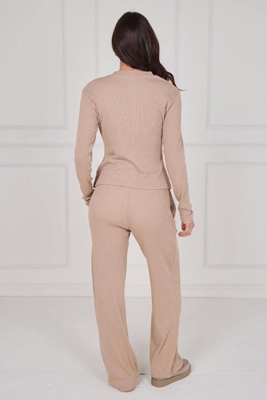 Ribbed Button-Up Co-Ord Set