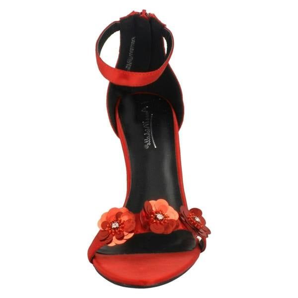 Anne Michelle Ladies Anne Michelle Flower Trim Sandals