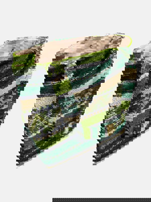 Berber Leather The Nador Small Expandable Fabric Tote in Green