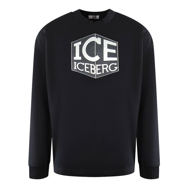 Ice Iceberg S1M-E01163419000 Black Crewneck Jumper Mens S