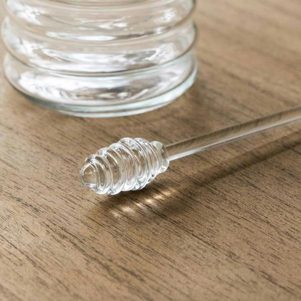 Glass Honey Pot - alternative angle