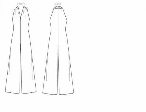 Vogue Sewing Pattern 1506, Jumpsuits for Women, Y (XSM-SML-MED) - Easy