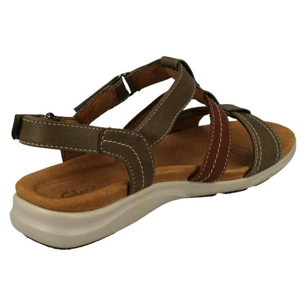 Clarks Ladies Clarks Contour Cushion Strappy Sandals Kitly Step