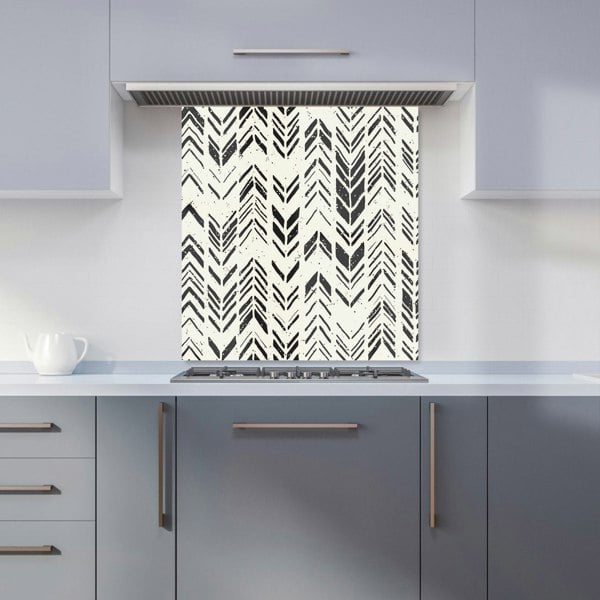 Warren Reed - Designer Hand Drawn Chevron Pattern Kitchen Splashback