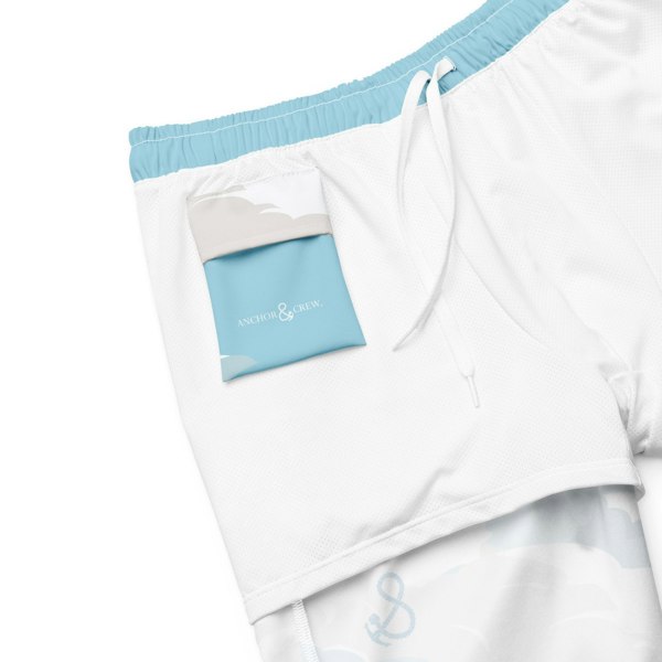 Anchor & Crew Cloud Thoughts Pattern Recycled Fabric Swim Shorts