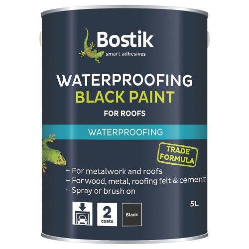 Bostik Bituminous Black Paint 5L For Roofs