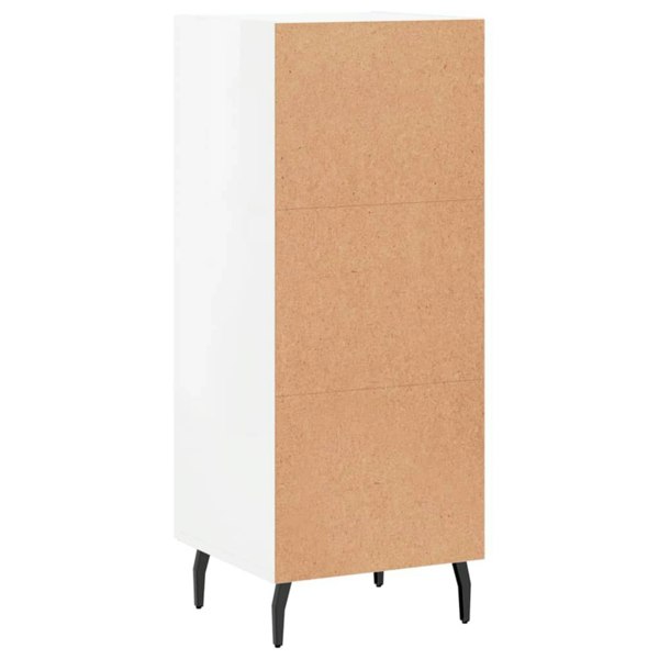 Berkfield Sideboard High Gloss White 34.5x34x90 cm Engineered Wood