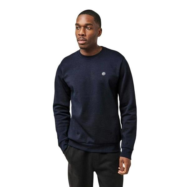 Boss Mens Logo Regular Sweatshirt - Dark Blue - 